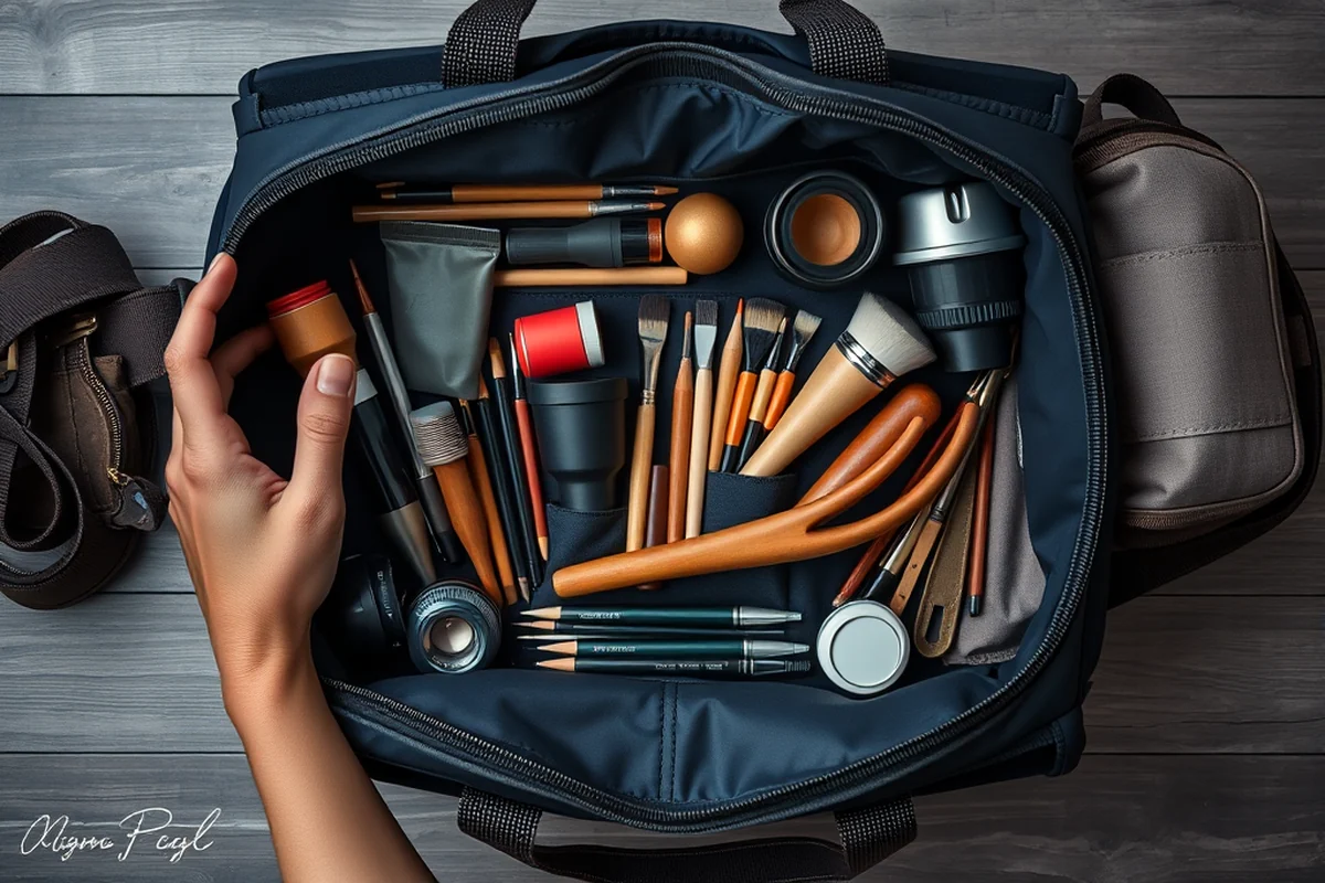 how to pack art supplies for travel — How To Pack Art Supplies For Travel (the finished result)